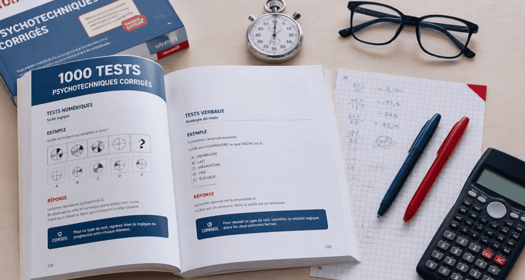1000 tests psychotechniques corrigés pdf gratuit sur bureau d’examen