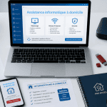 Bureau moderne assistance informatique domicile