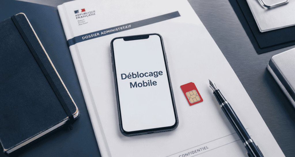 Débloquer un téléphone tout opérateur en 2 min, smartphone sur bureau