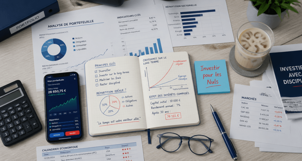 investir pour les nuls bureau documents financiers