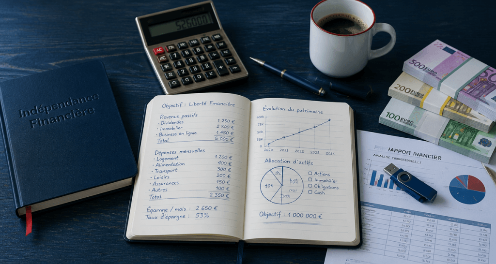 objectif rentier carnet calculs graphiques euros