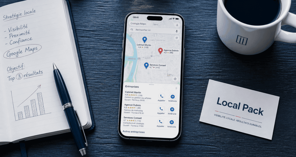 referencement google map smartphone epingles